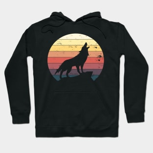 howling wolf at night Hoodie